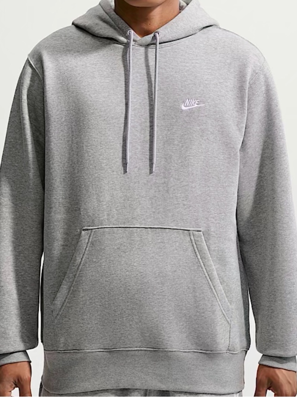 Nike Light Gray Pullover Hoodie